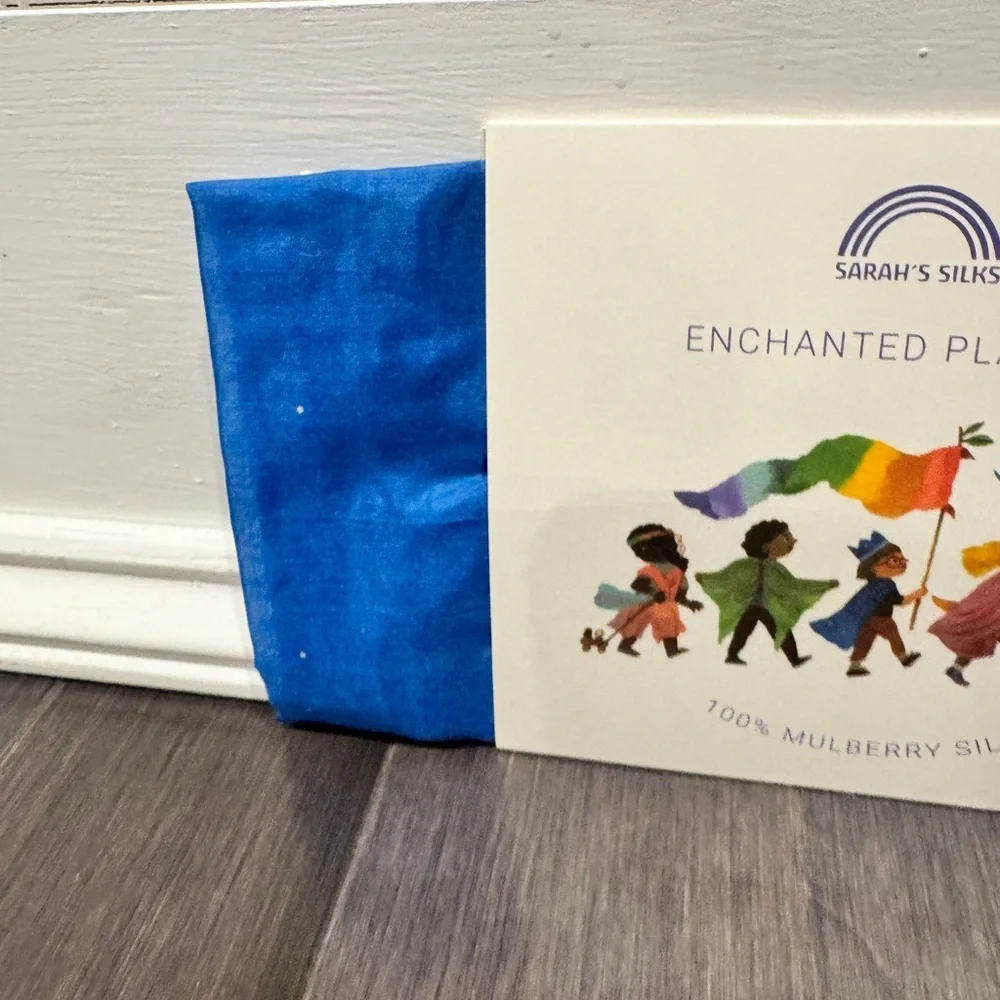 NWT Sarah’s Silks Enchanted Playsilk - Blue Star Full Size Silk Pretend Play